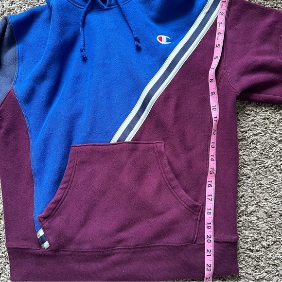 Champion Color Block Pullover Hooded Sweatshirt Women's Large - Picture 5 of 12